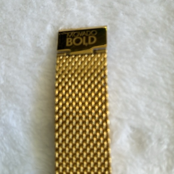 Movado BOLD Gold Mesh Bracelet Watch - Picture 4 of 8